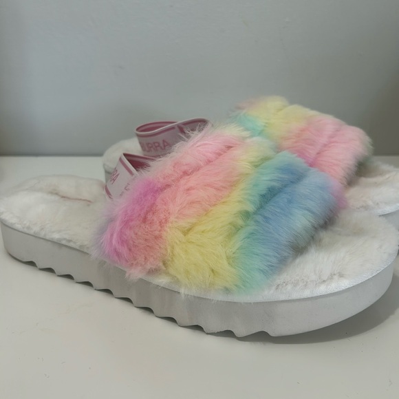 Koolaburra By UGG Fuzz'n II Pastel Slipper Sandals NWOT - Picture 2 of 10